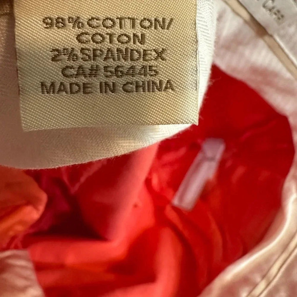 J. Crew flat front Cafe Capri pink chino pants - Picture 6 of 7